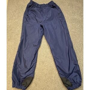 VTG Columbia Mens Blue Full Zip Rain Pants Nylon Outdoor Hiking Trousers L LL